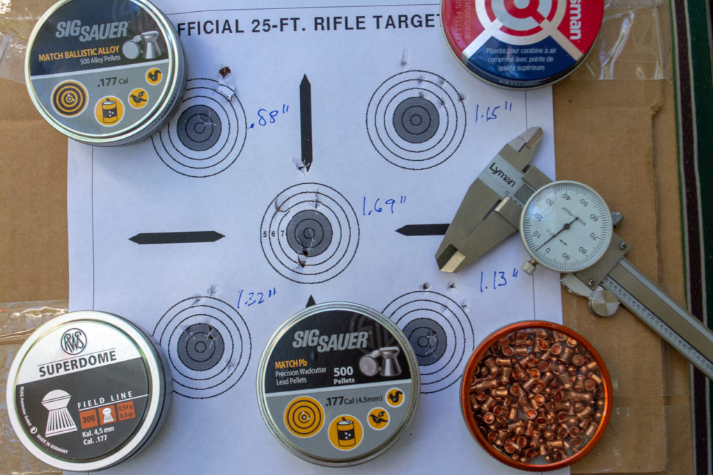 Accuracy was respectable at 10 meters - certainly good enough for consistent tin can plinking.
