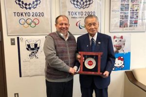 ISSF President Vlarimir Lisin meets the President and the Sports Director of the Tokyo 2020 Organizing Committee