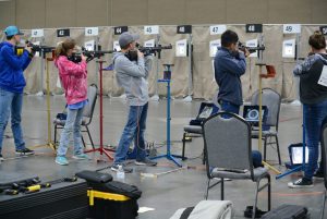 The CMP Three-Position Regional events were fired in Ohio, Alabama and Utah. Shown here is the CMP's mobile range set up in Utah.