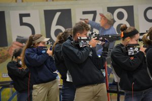 Competitors reached the National event after competing in both the Postals and Regionals events held in the Fall and Winter months.