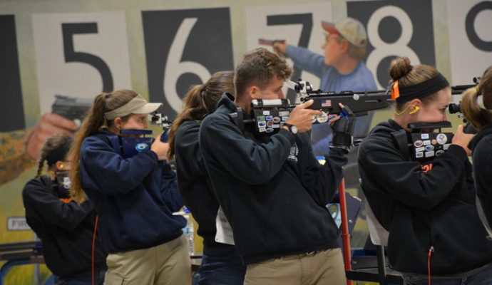 Competitors reached the National event after competing in both the Postals and Regionals events held in the Fall and Winter months.