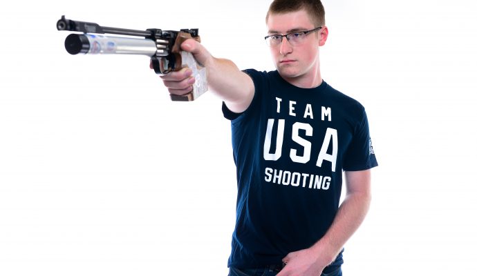 USA Shooting Air Pistol Competitor