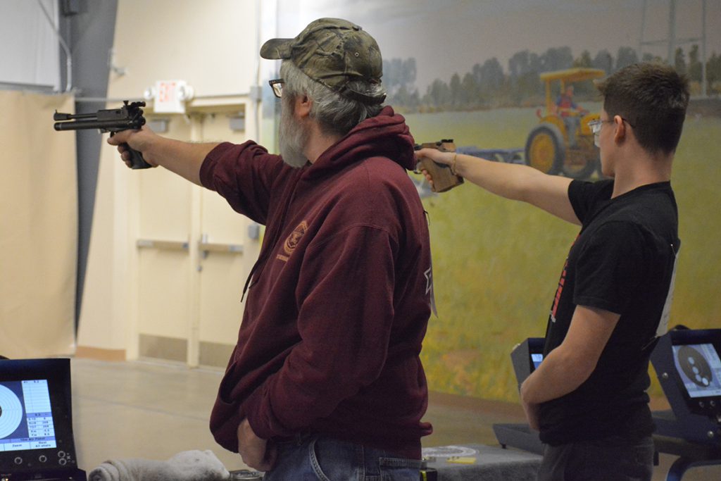 Both air rifle and air pistol events are offered at the Camp Perry Open.