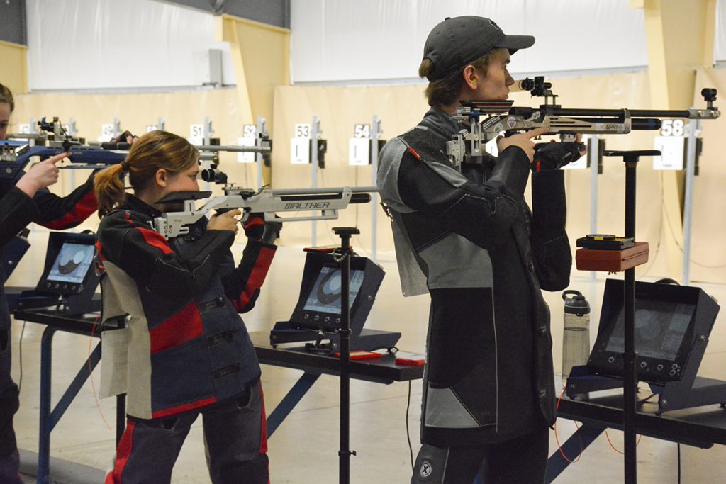 Competitors fire on CMP’s electronic targets for fast and accurate shot scores.