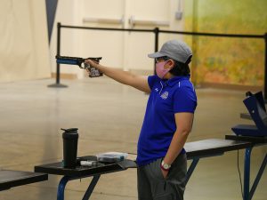 Sandra Uptagrafft is another Olympic team member who attended the Camp Perry Open. She also appeared at the 2012 Olympics.