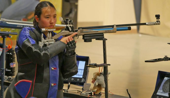 Junior Emme Walrath fired the overall score in the International Rifle Match at Camp Perry.