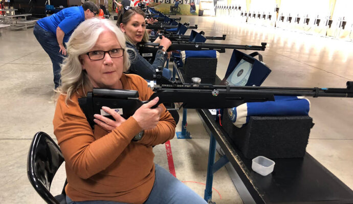 The women at the party enjoyed the fun and interesting ladies’ night out at the range.