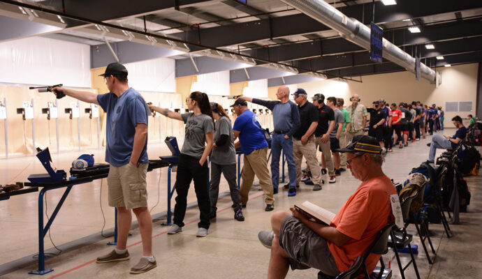 The Camp Perry Open includes air rifle and air pistol events within the CMP’s electronic air range.