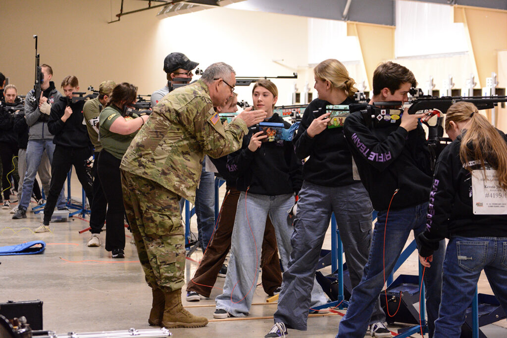 COL Mangan has coached the Walhalla Razorback Rifle team for 17 years.