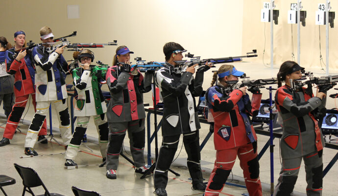 Like Pistol, the Air Rifle Championship featured a 60 Shot competition for adults and juniors.