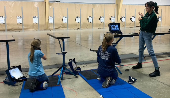 Club instruction is led by former Division I NCAA athletes, like Ole Miss alumnus Alana Kelly (standing).